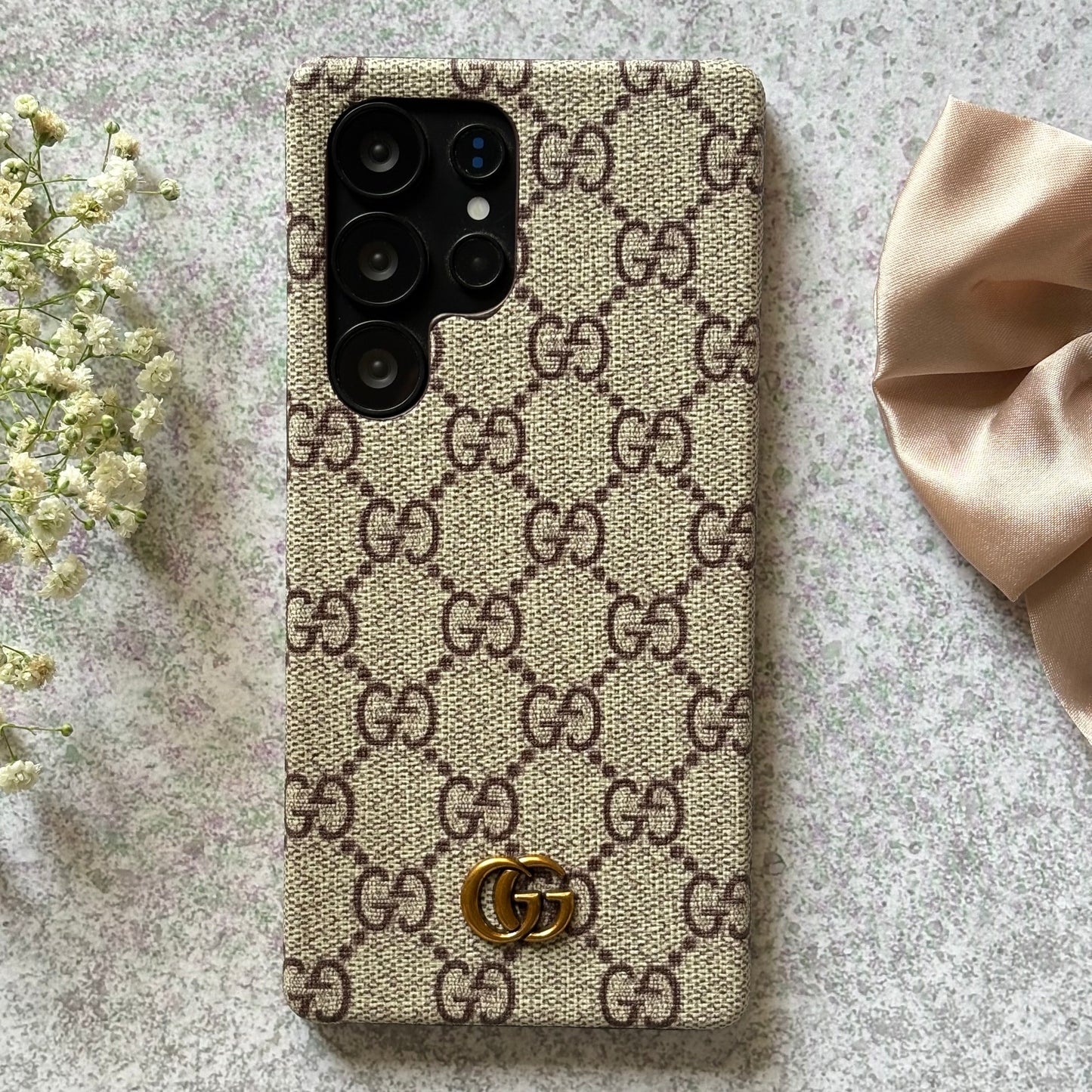 Monogram Luxe – Leather Case