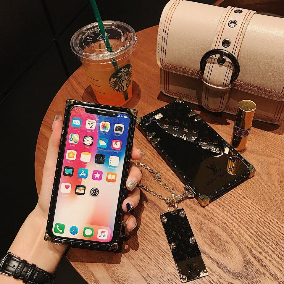 iPhone 15 Luxury Branded Phone case with Chain