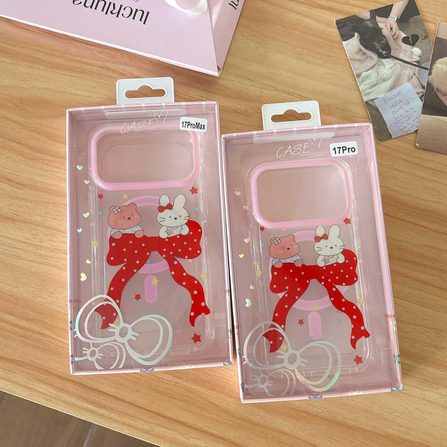 RED TEDDY BOW MAGSAFE WORKING IPHONE CASE