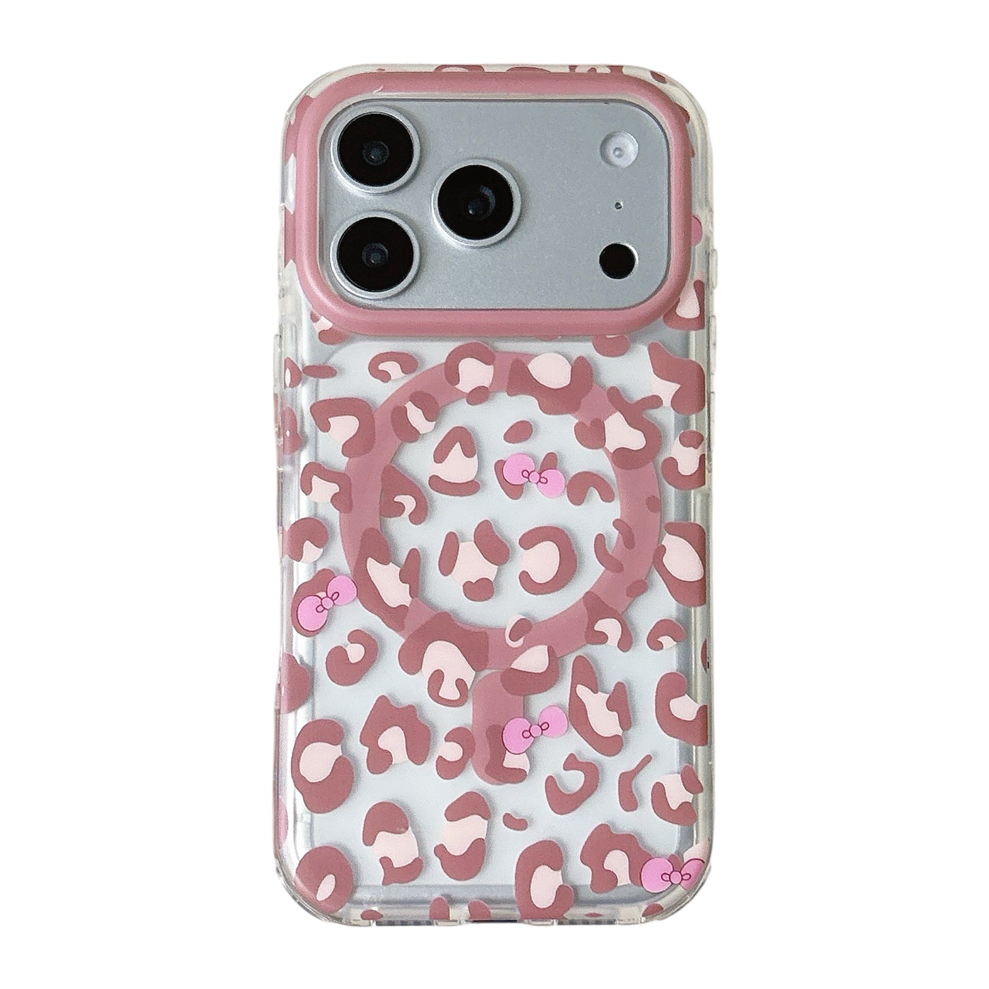LEOPARD BOW MAGSAFE WORKING IPHONE CASE