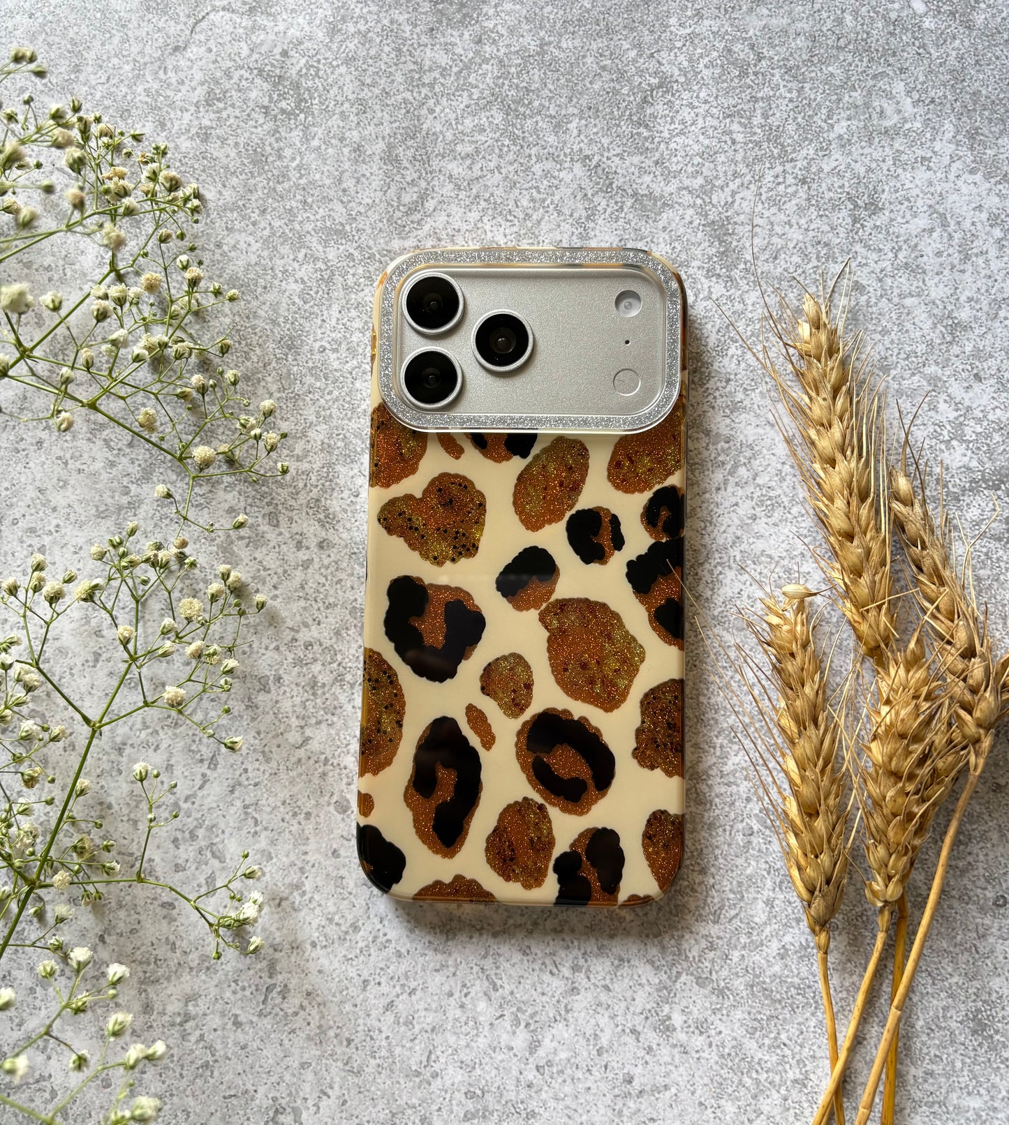 LEOPARD SHIMMER IPHONE CASE