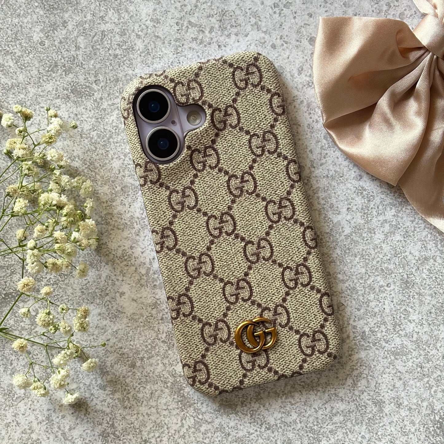 Monogram Luxe – Leather Case