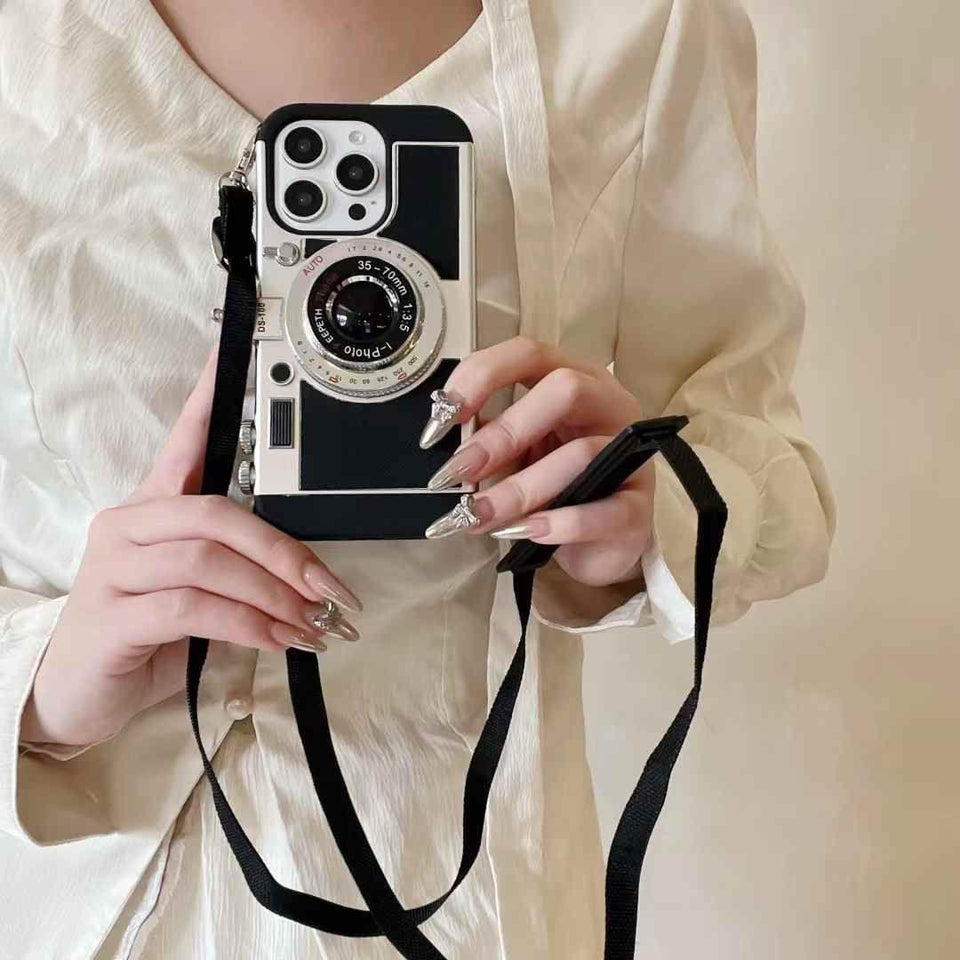 iPhone 15 Pro Max 3D Retro Vintage Camera Case Cover