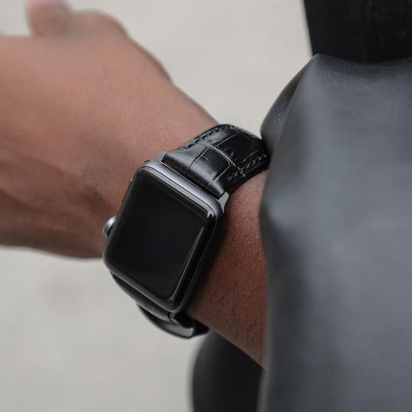 Croc Leather Strap for Apple Watch