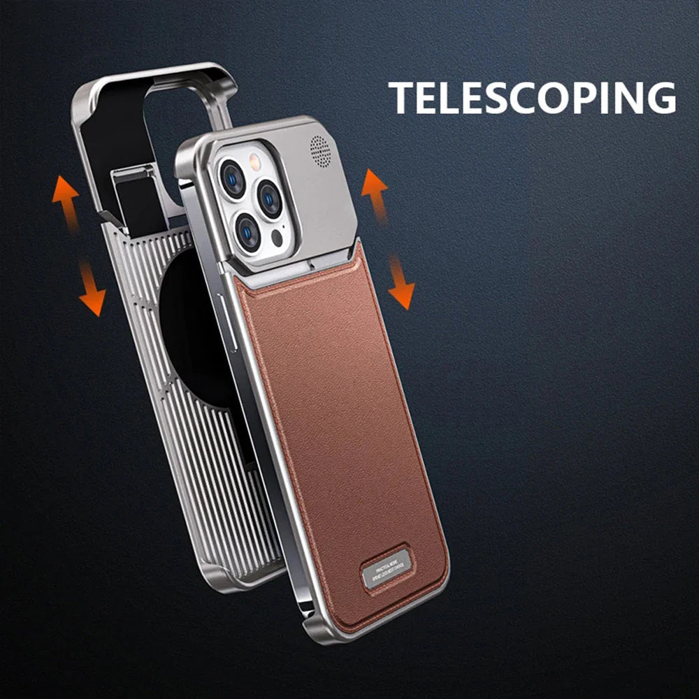 iPhone 15 Pro Aero-Flex Leather Premium Mobile Case Cover