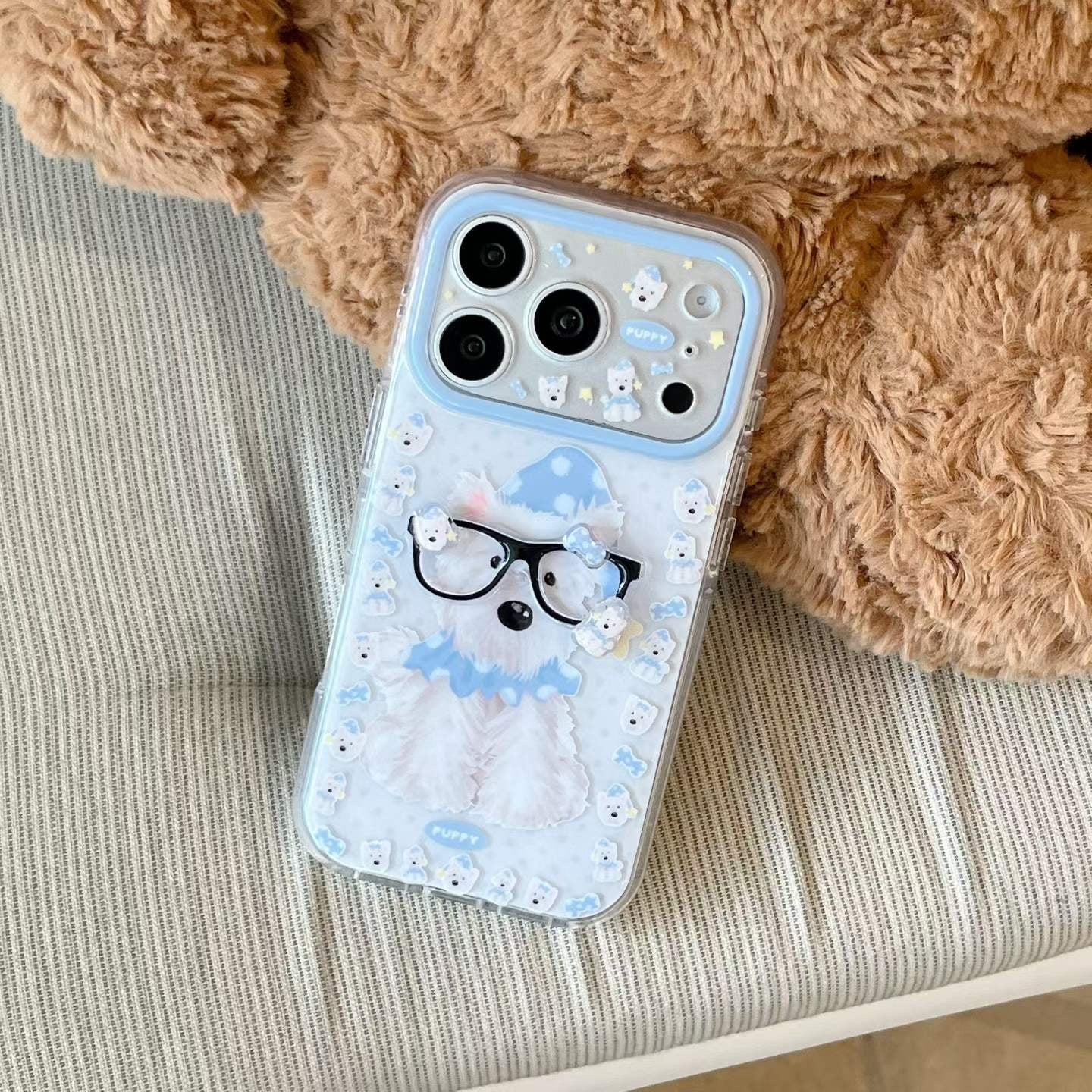 CUTE DOG SPECS IPHONE CASE