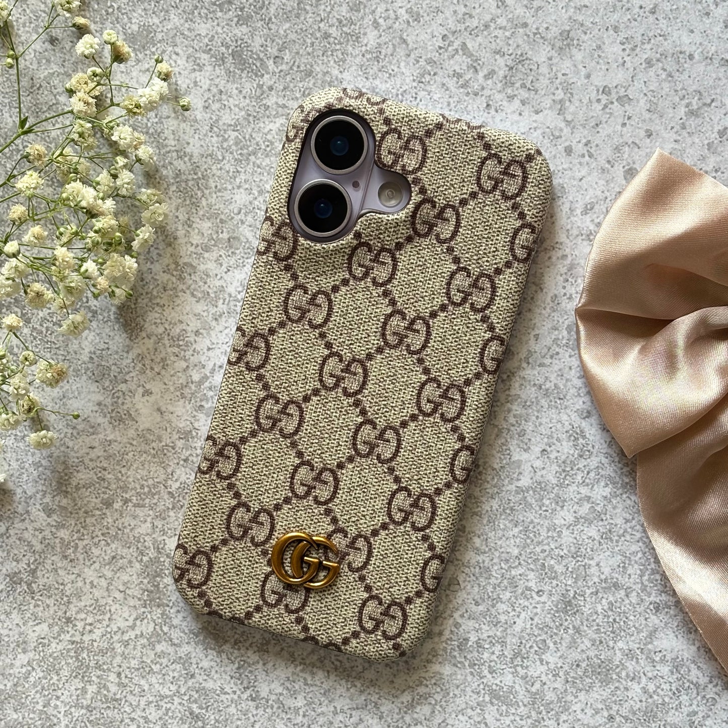 Monogram Luxe – Leather Case