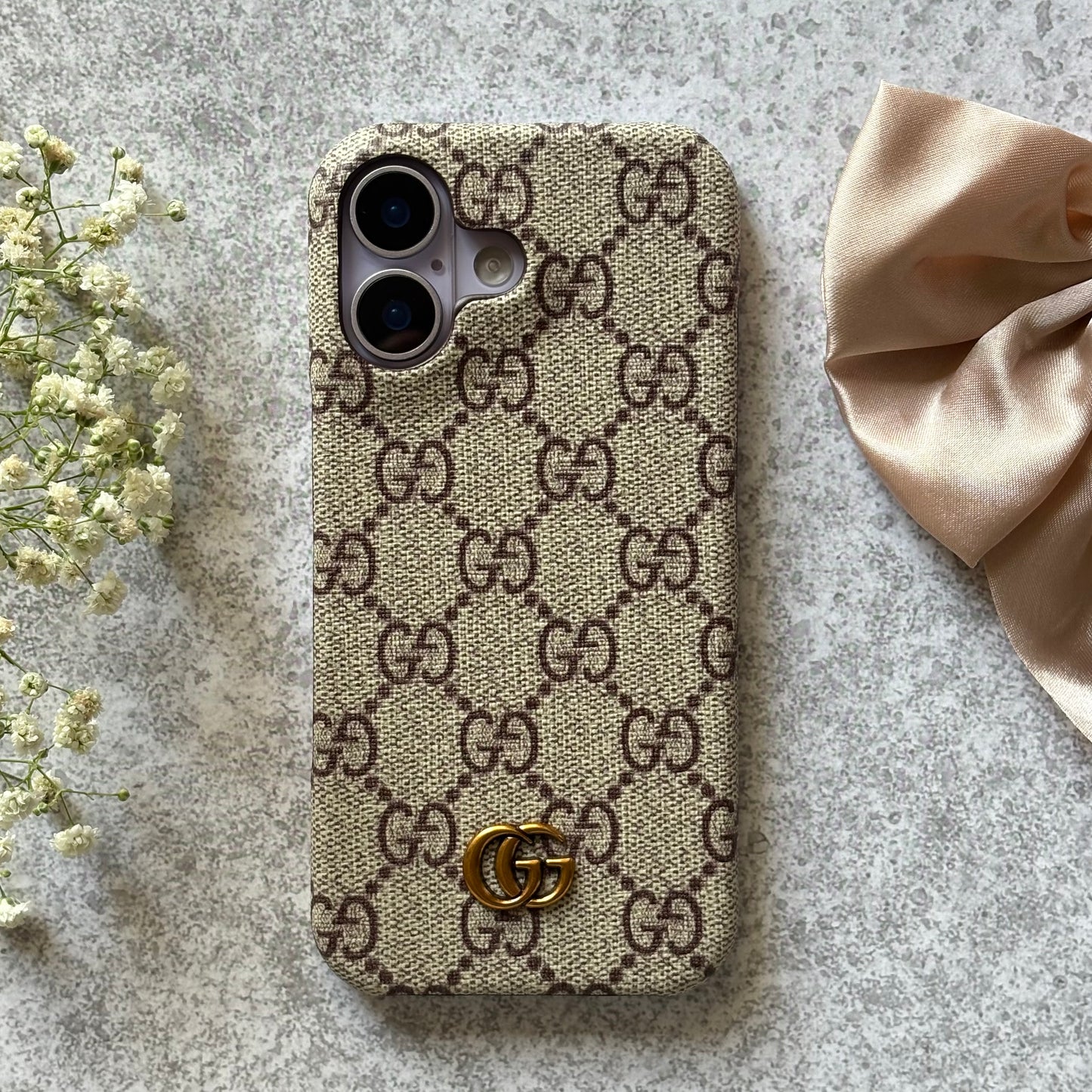 Monogram Luxe – Leather Case