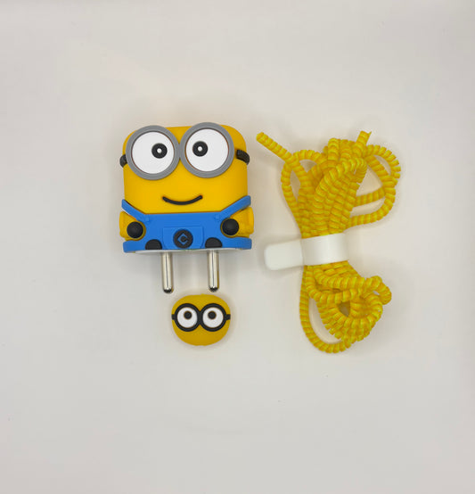 iPhone Charger 3d Minion Cover Silicone