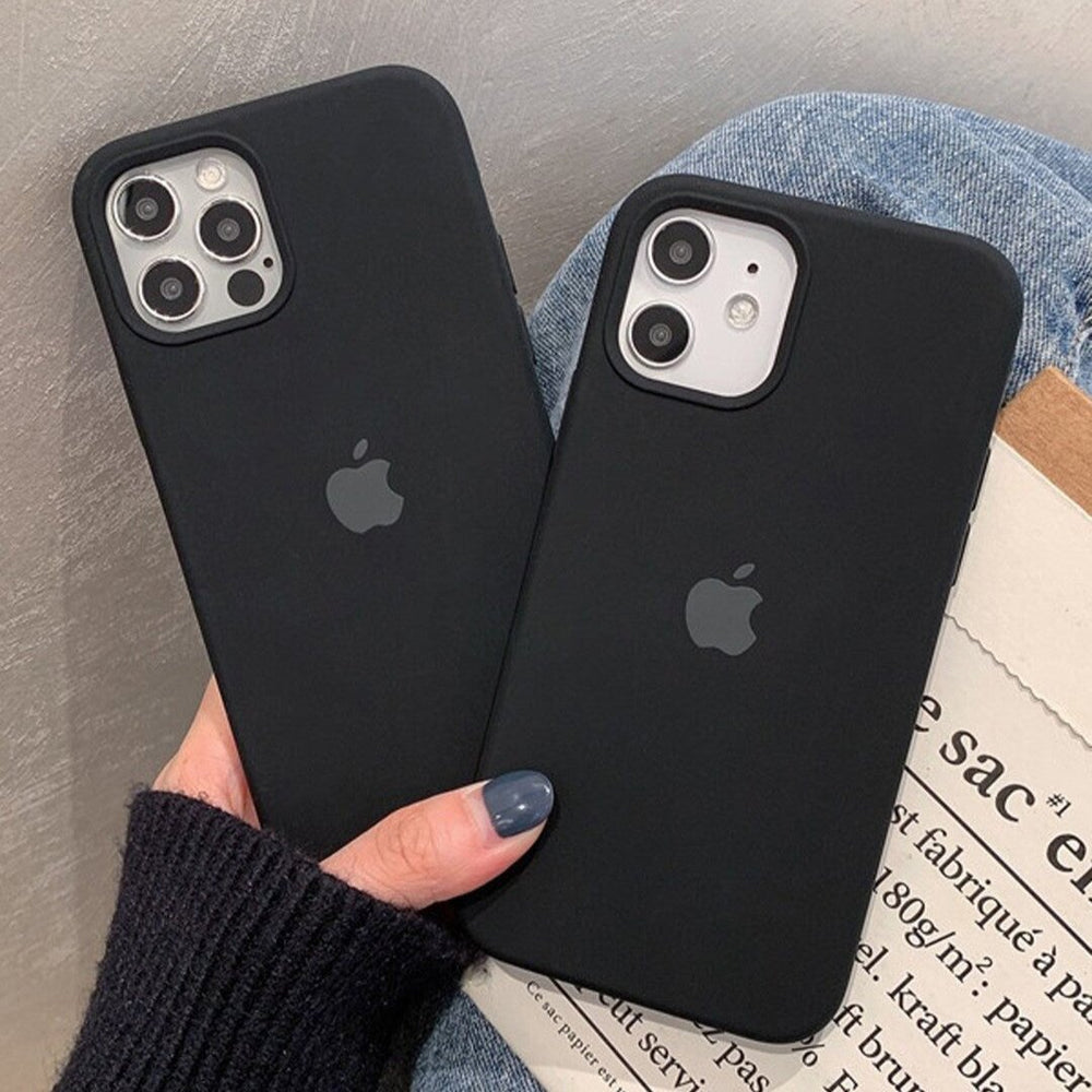 iPhone 16 Liquid Silicone Case Cover Jet Black