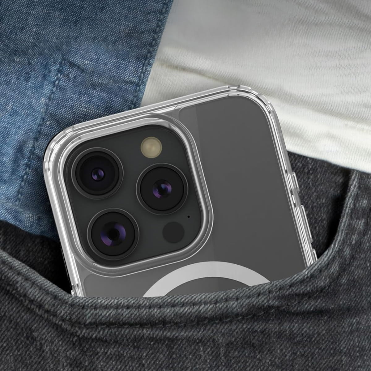 iPhone 15 Clear Transparent Magsafe Mobile Case Cover