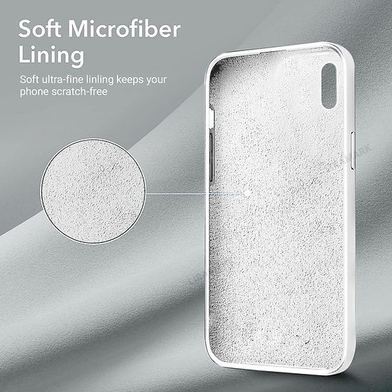 iPhone 15 Plus Liquid Silicone Case Cover White