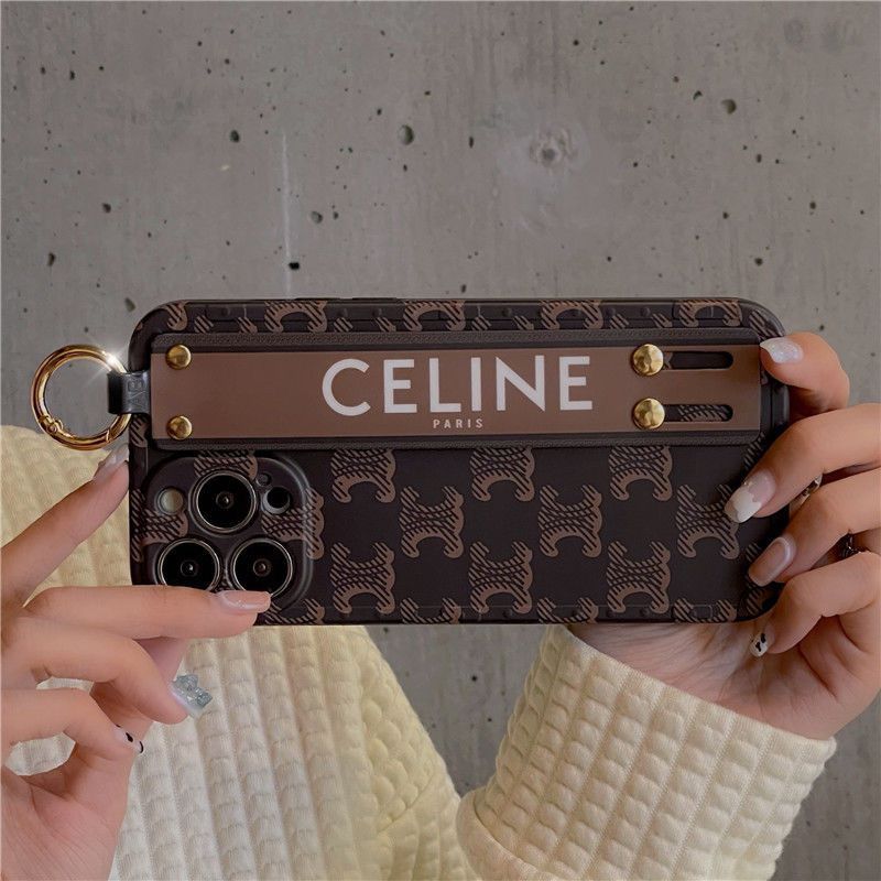 iPhone 15 Pro Luxury Brand CEN Strap Belt Mobile Case Cover