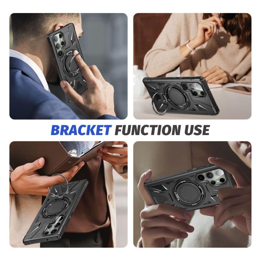 iPhone Series Military Grade  360° Rotating Stand Mobile case