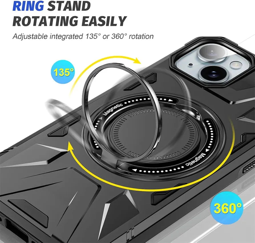 iPhone 14 Pro Max Military Grade Protection With 360° Rotating Stand Mobile Cover