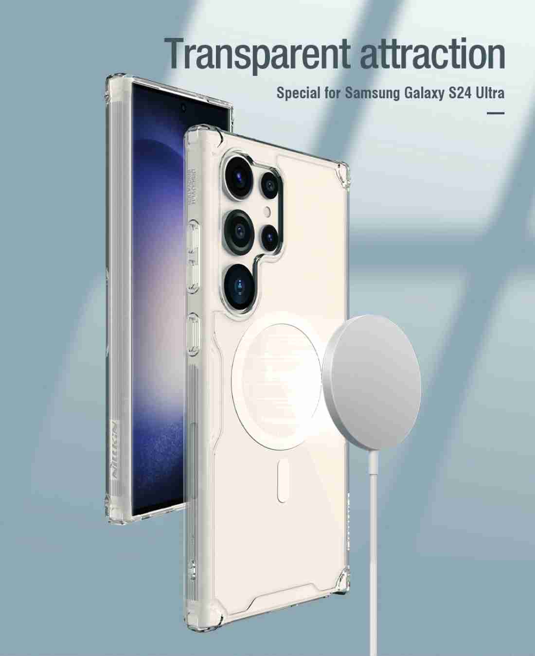 Samsung Galaxy S25 Ultra Non Yellow Magsafe Case (TPU+Poly Carbonate|Crystal Clear) with Camera Protection