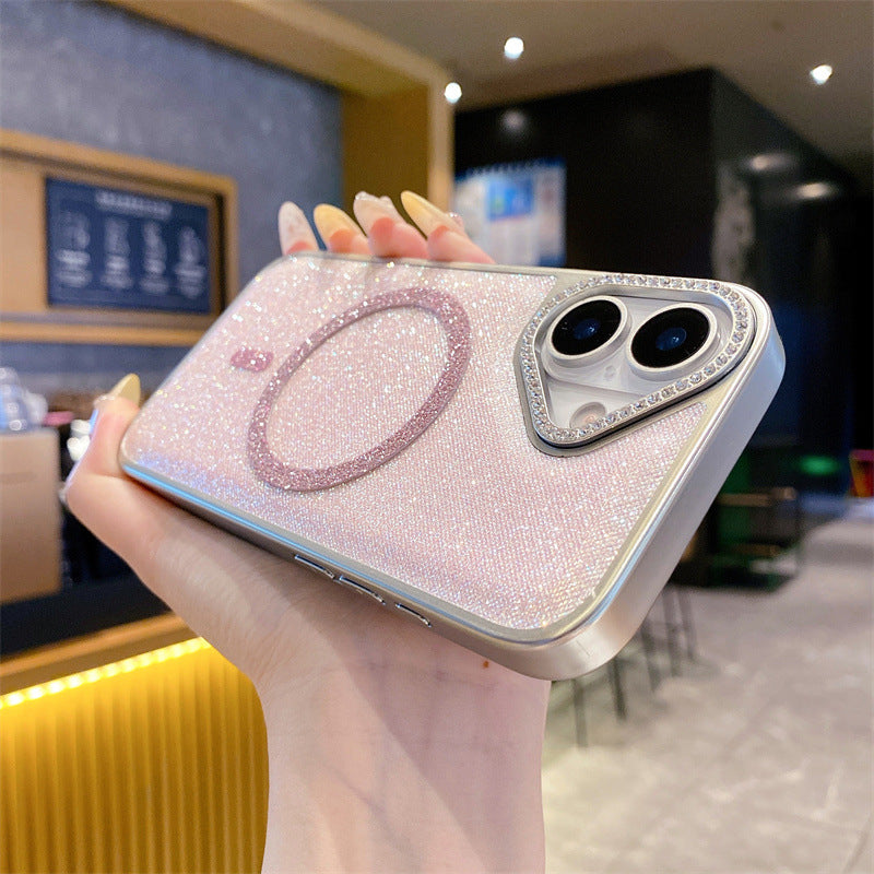 iPhone 15 Diamond Glitter  Magsafe Mobile Case