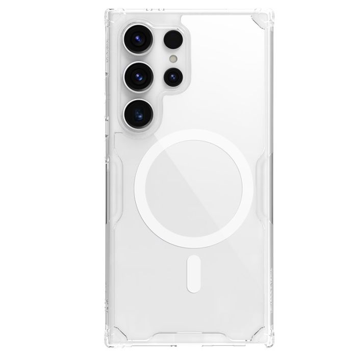 Samsung Galaxy S25 Ultra Non Yellow Magsafe Case (TPU+Poly Carbonate|Crystal Clear) with Camera Protection