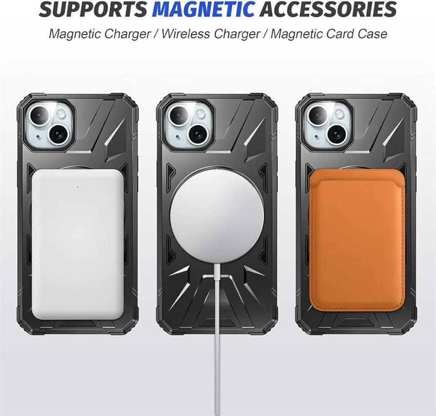 iPhone 14 Pro Max Military Grade Protection With 360° Rotating Stand Mobile Cover
